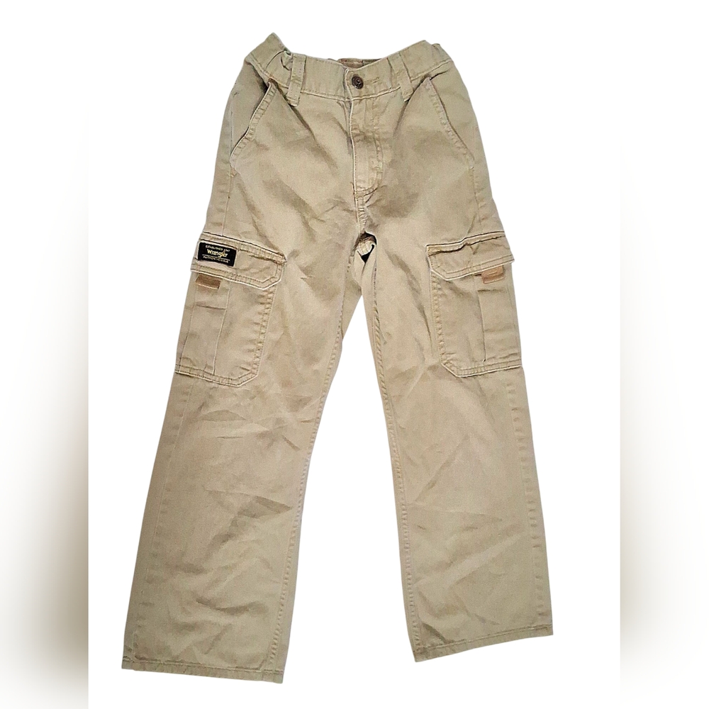 Wrangler Boys Khaki Cargo Pants Size 7 Slim